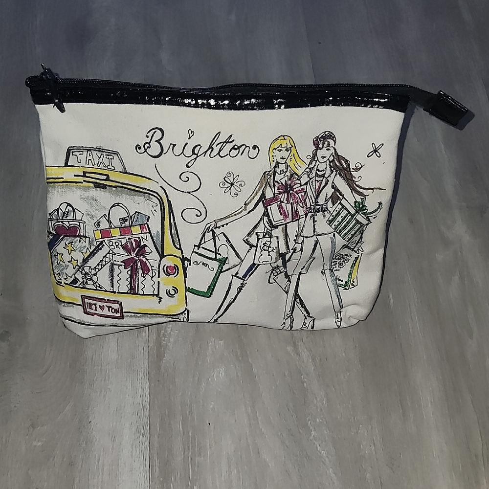 Brighton Cityscape Canvas Cosmetic Case